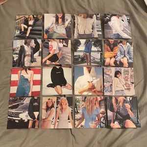 brandy melville postcard pack of 16